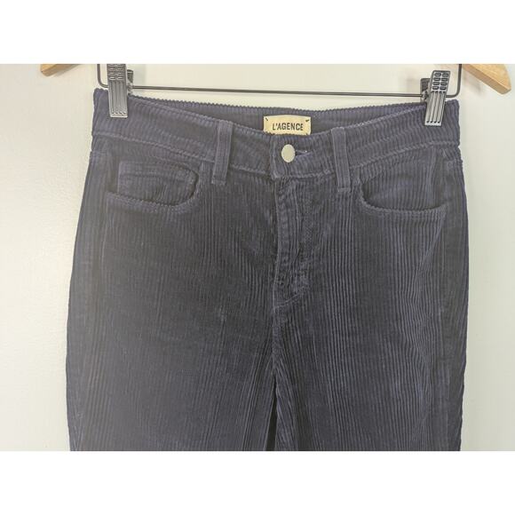 L'Agence The Affair High Rise Corduroy Flare Pant in Stargazer - Picture 4 of 8